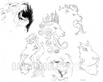 Lion Doodles by Judah Fansler (Yet another Daily Doodle) - Design Ninja, Artist, Owner at Judah Creative, a Graphic Design & Illustraiton Studio near Branson & Springfield, MO.