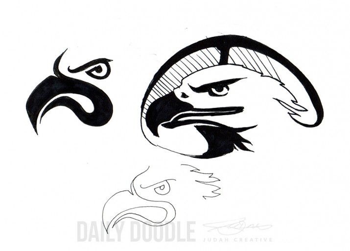 Eagle Forms, Doodle by Judah Fansler