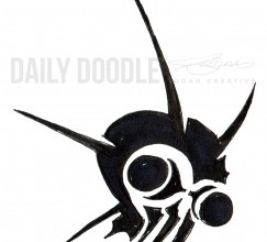 Sci-Fi Creature Design: Killer Locust Head Logo